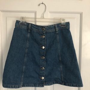 H&M Denim Skirt with Buttons
